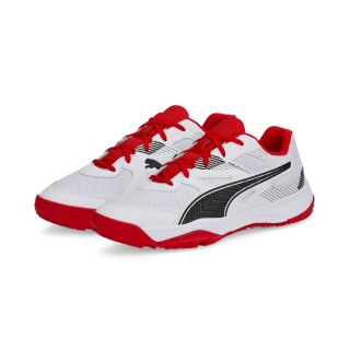 Puma Halowe buty sportowe Solarflash II białe/czerwone dziecięce